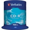 Matricas CD-R Verbatim 700MB 1x-52x su papildoma apsauga, 100 vnt. pakuotėje su velenu