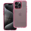 OEM dėklas, skirtas iPhone 16 PRO MAX, Matrix, skaidrus, rožinis