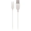 Maxlife kabelis USB - microUSB 1,0 m 3A baltos spalvos
