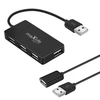 Maxlife Home Office USB 2.0 hub USB - 4x USB 0,15 m juodos spalvos + kabelis 1,5 m