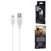 Maxlife kabelis USB - Lightning 0,5 m 2A baltos spalvos