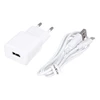 Charger 2.1A Maxlife +kabelis TYP-C USB-C Fast Charge baltos spalvos