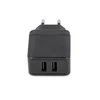Įkroviklis buitinis Maxlife MXTC-02 su dviem USB jungtimis FastCharging (2.4A) juodas