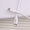 Maxlife MXTC-06-20C PD QC įkroviklis 1x USB-C 20W baltos spalvos + USB-C - Lightning kabelis 20W