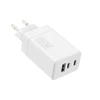 Maxlife MXTC-08-65ACC PD QC įkroviklis 2x USB-C 1x USB 65W baltos spalvos