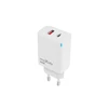 Telforceone Maxlife MXTC-09-45AC GaN PD QC įkroviklis 1x USB-C 1x USB 45W baltas