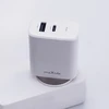 Maxlife MXTC-10-30AC PD QC įkroviklis 1x USB-C 1x USB 30W baltos spalvos