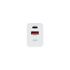Telforceone Maxlife MXTC-13-20AC PD QC charger 1x USB-C 1x USB 20W baltas