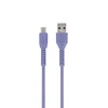 Maxlife MXUC-04 kabelis USB - USB-C 1,0 m 3A violetinės spalvos