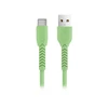 Maxlife MXUC-04 kabelis USB - USB-C 1,0 m 3A žalios spalvos