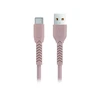 Maxlife MXUC-04 kabelis USB - USB-C 1,0 m 3A rožinės spalvos