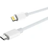 Maxlife MXUC-05 duomenų perdavimo ir įkrovimo kabelis | USB-C į Lightning | 20W | 1m | baltas