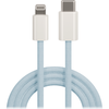 Maxlife MXUC-06 kabelis USB-C - Lightning 1,0 m 20W mėlynos spalvos nylon
