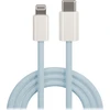Maxlife MXUC-06 kabelis USB-C - Lightning 1,0 m 20W mėlynos spalvos nylon