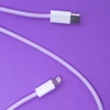 Maxlife MXUC-06 kabelis USB-C - Lightning 1,0 m 20W violetinės spalvos nylon