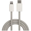 TelForceone Maxlife MXUC-06 kabelis USB-C - Lightning 1,0 m 20W pilkas nailonas