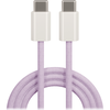 Telforceone Maxlife MXUC-06 kabelis USB-C - USB-C 1,0 m 20W purpurinis nailonas