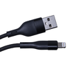 Maxlife MXUC-07 kabelis USB - Lightning 1,0 m 2,4A juodos spalvos nylon