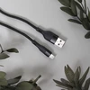 Maxlife MXUC-07 kabelis USB - Lightning 1,0 m 2,4A juodos spalvos nylon