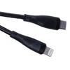 Maxlife MXUC-08 kabelis USB-C - Lightning 1,0 m 27W juodos spalvos nylon
