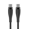 Maxlife MXUC-08 kabelis USB-C - USB-C 1,0 m 100W juodos spalvos nylon