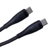 Maxlife MXUC-08 kabelis USB-C - USB-C 1,0 m 60W juodos spalvos nylon
