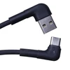 Maxlife MXUC-09 angle kabelis USB - USB-C 1,0 m 3A juodos spalvos