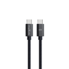 Telforceone Maxlife MXUC-12 cable USB-C - USB-C 2,0 m 60W juodas