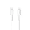 Telforceone Maxlife MXUC-13 cable USB-C - USB-C 1,0 m 60W baltas