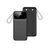 „Wekome Maxlife“ išorinė baterija su įmontuotu laidu MXPB-06 PD QC 22.5W 10000 mAh juoda