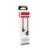Maxximus Kabelis MX CORNER FAST CHARGE TYPE-C 2.4A / 1m, juodos spalvos