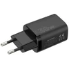 Maxximus SIENINIS ĮKROVIKLIS MX CARBON 30W PD+QC USB-A+C Juodas