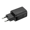 Maxximus įkroviklio įkrovimas. tinklą. MX Carbon 30W PD+QC, USB-A+C Juodas