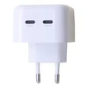 Tinklo įkroviklis PD 35W 2x USB-C Maxximus Thunder baltos spalvos