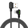 Mcdodo CA-4674 LED kampinis USB žaibo kabelis, 0.5 m (juodas)