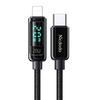 Mcdodo CA-8810 USB-C prie Lightning laidas, 36 W, 1.2 m (juodas)