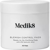 Medik8 Blemish Control Pads valomieji padeliai probleminei veido odai, 60 vnt.