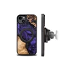 Wood and resin Apple iPhone 15 Plus MagSafe Bewood Unique Violet - dėklas telefonui violetinės spalvos and juodas