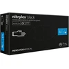 Mercator Vienkartinės pirštinės NITRYLEX PF, nitrilinės, nepudruotos, juodos spalvos, M, 100 vnt.