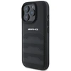 Mercedes AMG Leather Debossed Lines dėklas telefonui juodos spalvos Logo Apple iPhone 16 Pro Max Case - dėklas telefonui juodos spalvos