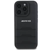 Mercedes AMG Leather Debossed Lines dėklas telefonui juodos spalvos Logo Apple iPhone 16 Pro Max Case - dėklas telefonui juodos spalvos