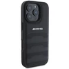 Mercedes AMG Leather Debossed Lines dėklas telefonui juodos spalvos Logo Apple iPhone 16 Pro Max Case - dėklas telefonui juodos spalvos