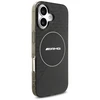 Mercedes AMG Double Layer skaidrus Smocked MagSafe dėklas skirtas Apple iPhone 17 juodos spalvos