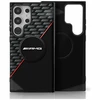 Mercedes AMG Double Layer Rhombs MagSafe Samsung Galaxy S25 Ultra dėklas telefonui juodos ir raudonos spalvos