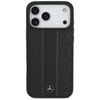 Mercedes Leather Laurel Leaves Stripes MagSafe dėklas skirtas Apple iPhone 17 Pro Max juodos spalvos