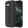 Mercedes Leather Star Pattern Stripes MagSafe dėklas skirtas Apple iPhone 17 juodos spalvos