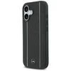 Mercedes Leather Star Pattern Stripes MagSafe dėklas skirtas Apple iPhone 17 juodos spalvos