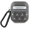 Mercedes MEA28DPMGS AirPods 1/2 dėklas, juodos spalvos, Large Star Pattern