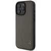 Mercedes MB Curved Stitches Leather Apple iPhone 16 Pro Max Case – dėklas telefonui rudos spalvos