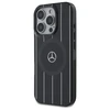 Mercedes MB Double Layer Crossed Lines MagSafe Apple iPhone 16 Pro Case - dėklas telefonui juodos spalvos
